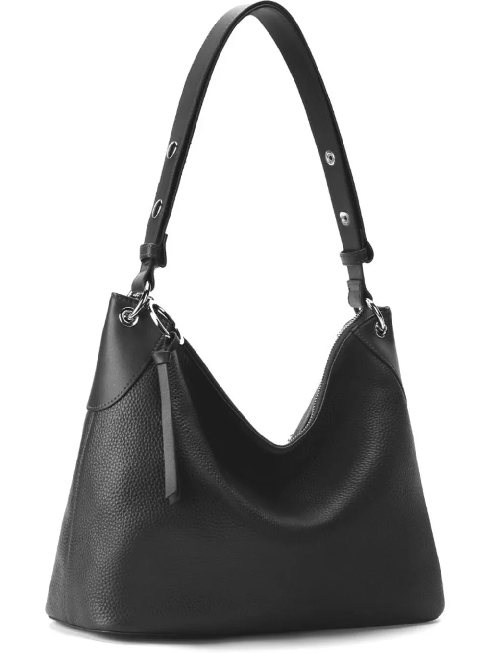 Trendy Genuine Leather Hobo Bag for Women | Soft Crossbody Shoulder Purse with